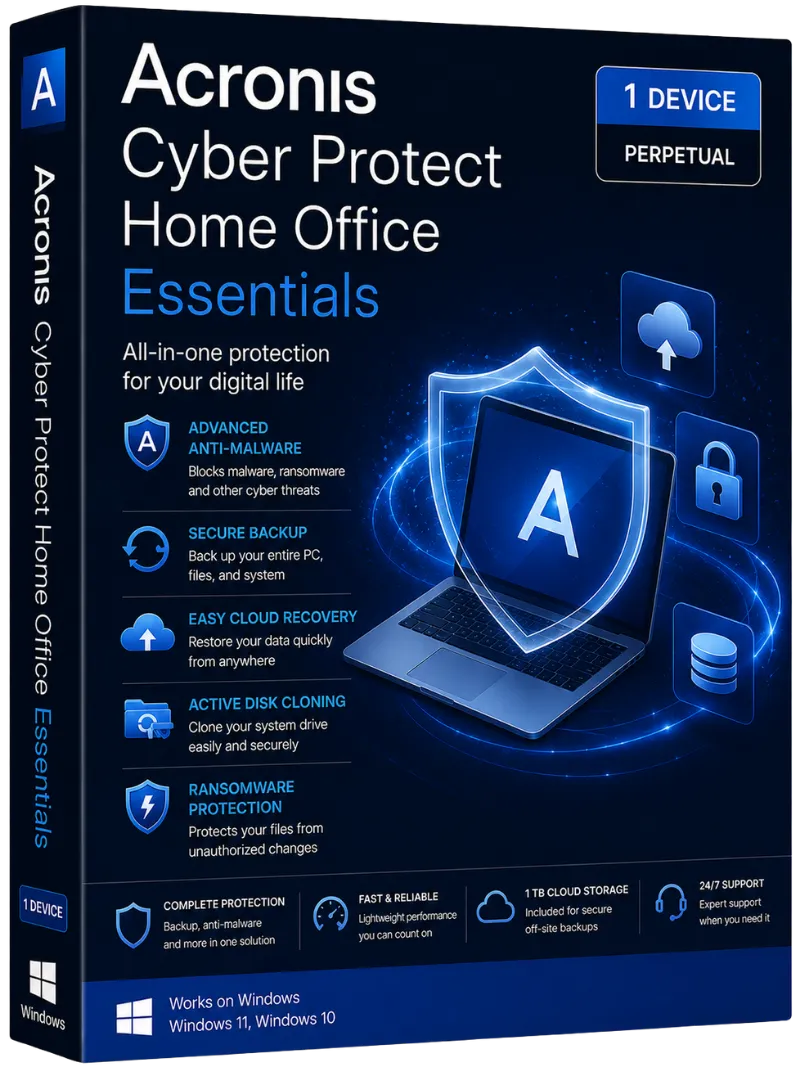 Acronis Cyber Protect Home Office Essentials - 1 Device