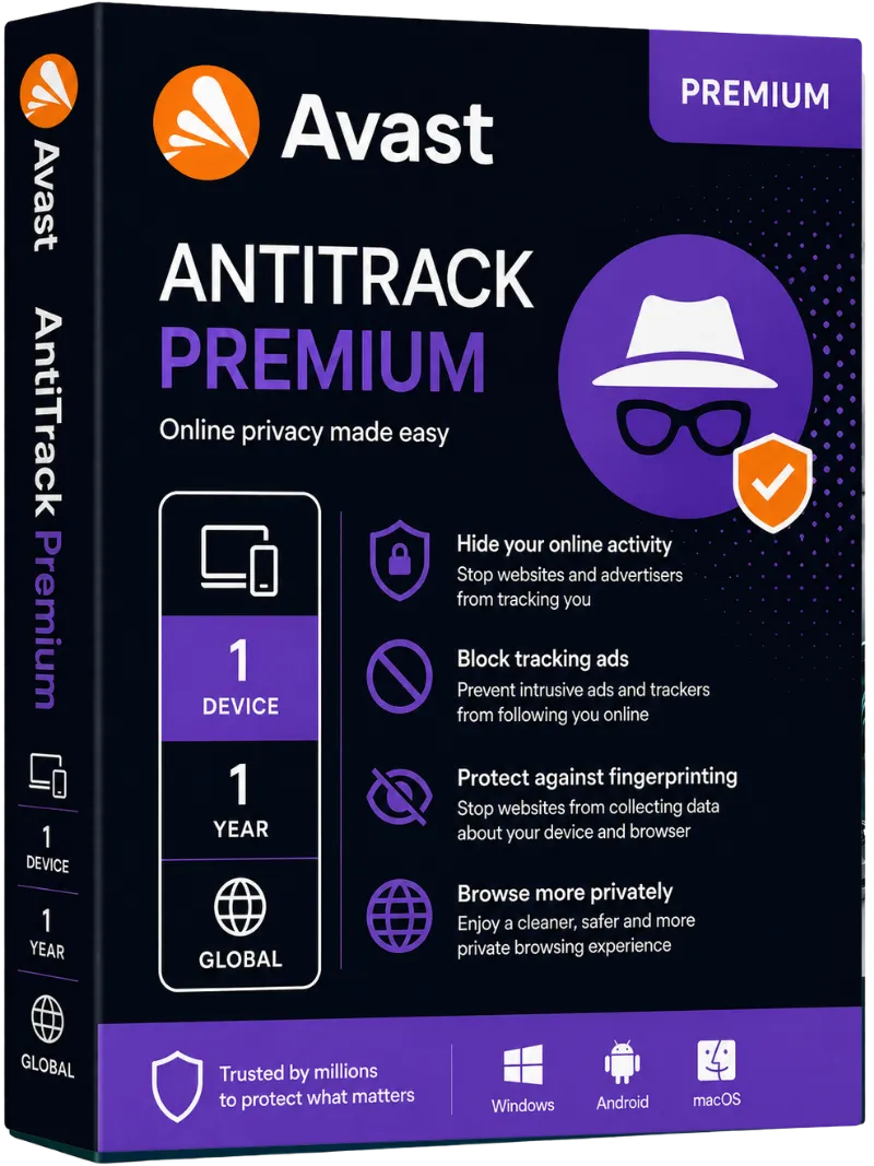 Avast AntiTrack | 1 PC | 1 Year