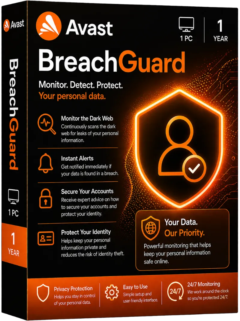 Avast BreachGuard 1 PC | 1 Year