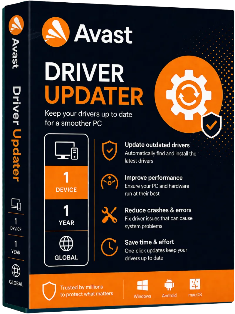 Avast Driver Updater (1 PC, 1 year)