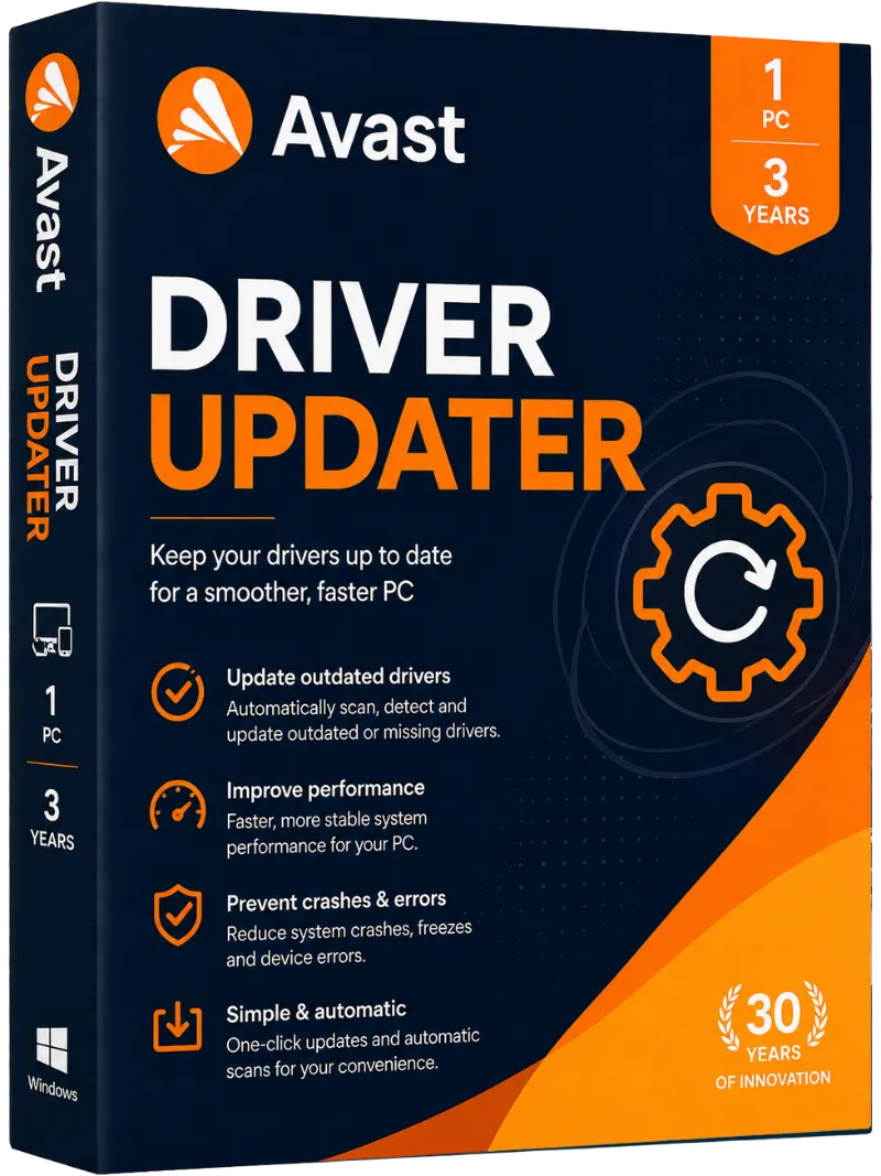 Avast Driver Updater (1 PC, 3 years)