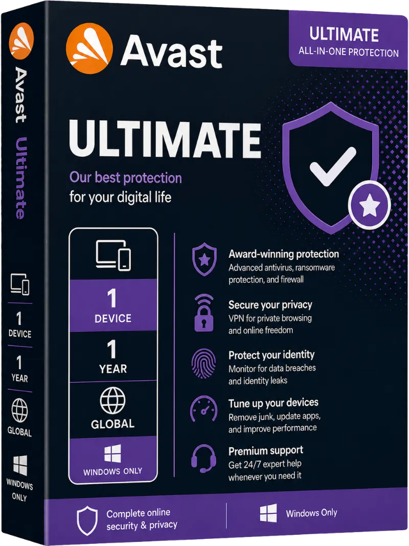 Avast Ultimate 1D 1Y (Windows only)