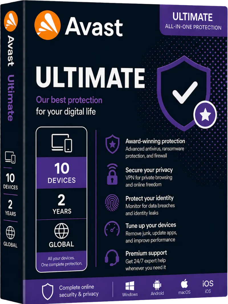 Avast Ultimate 10 Device-2 years, Global
