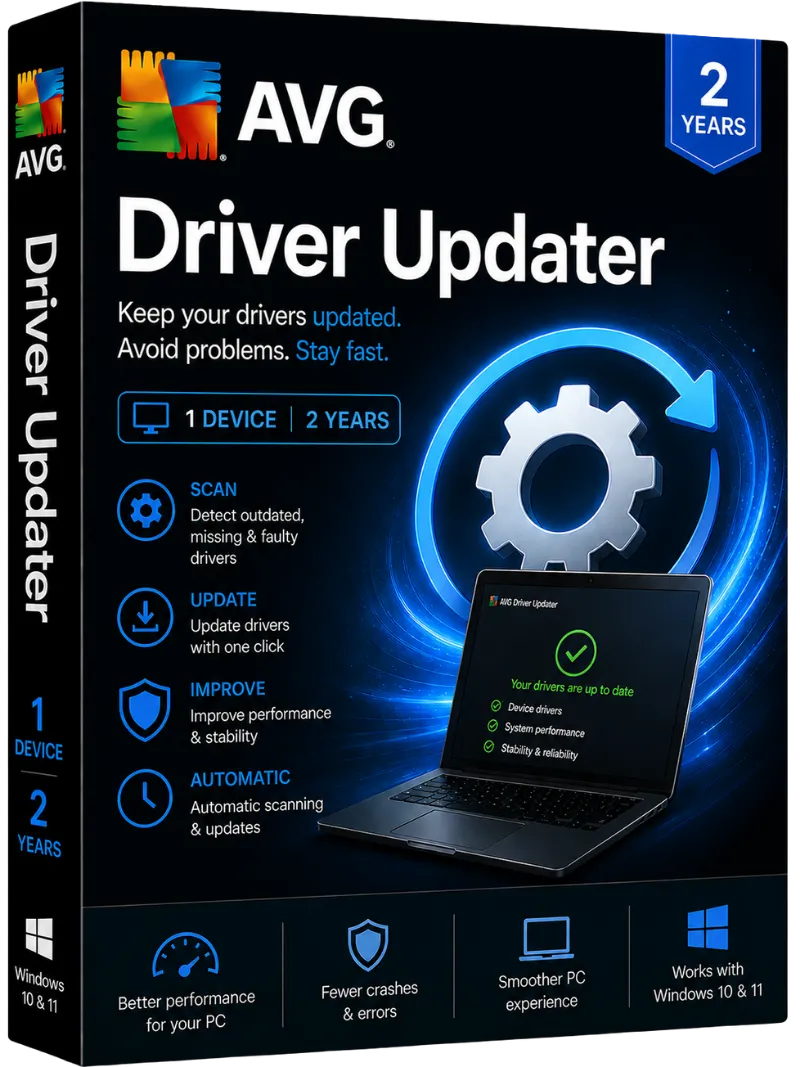 AVG Driver Updater 1 Device - 2 Years