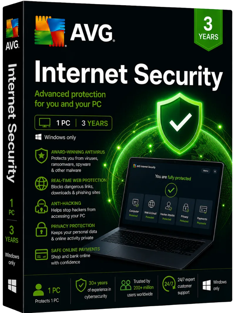 AVG Internet Security 1 PC / 3 Years