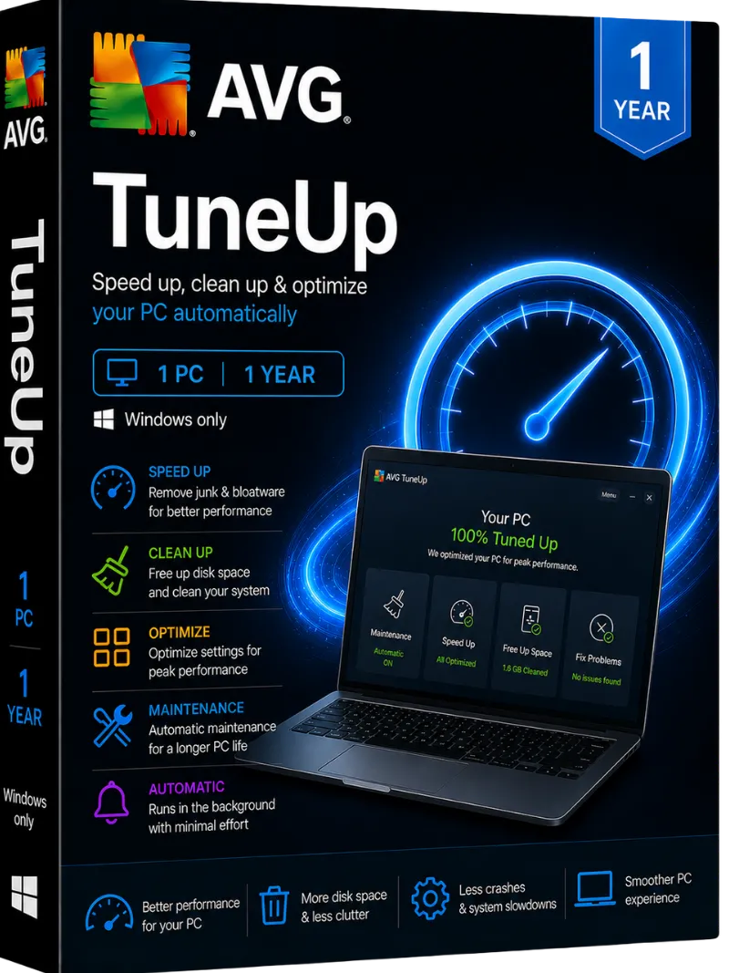 AVG TuneUp 1-PC 1-Year (Windows only)