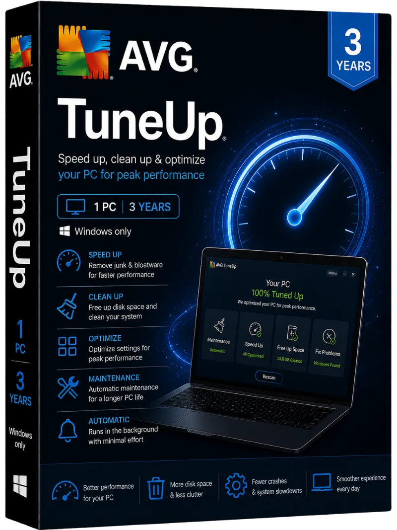 AVG TuneUp-1 PC / 3 Years (Windows only)