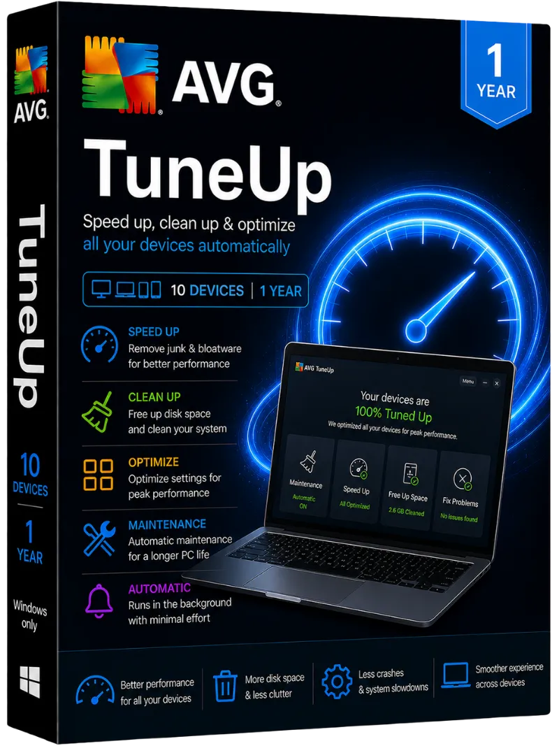 AVG TuneUp - 10 devices / 1 Year