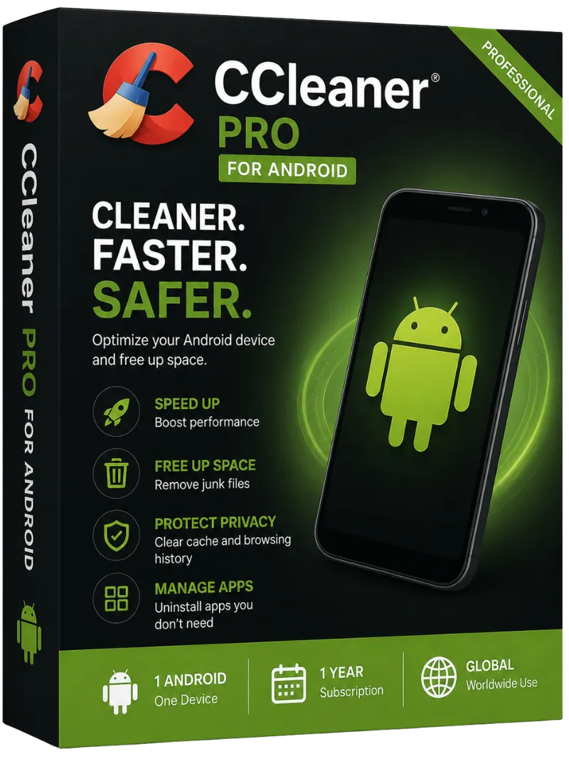CCleaner Pro for Android - 1 Android - 1 Year (Global)