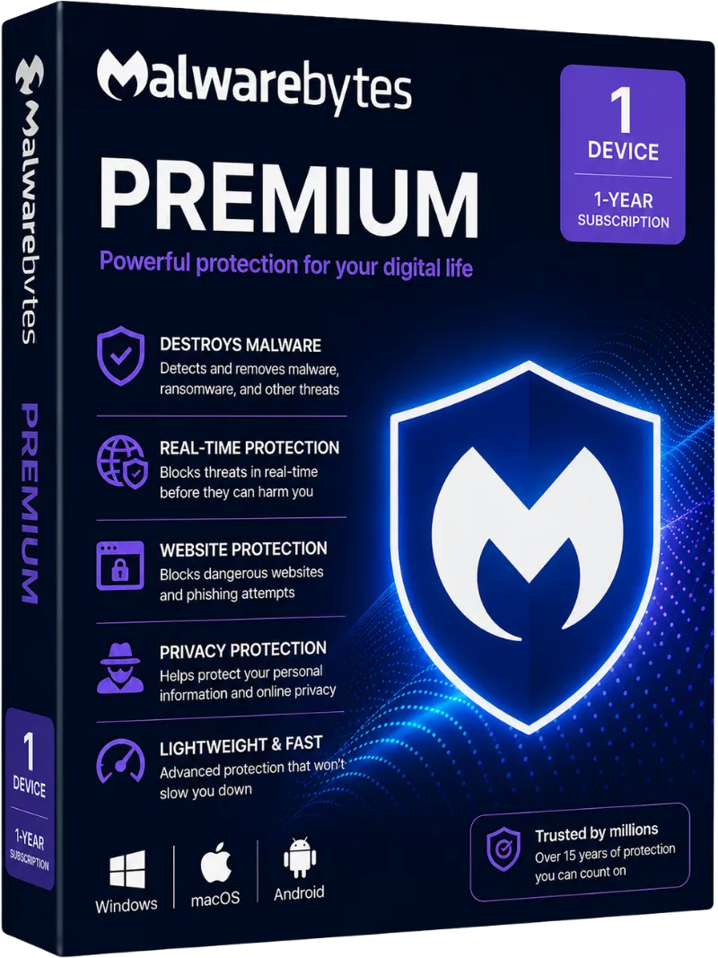 Malwarebytes Premium 1 Device 1 Year