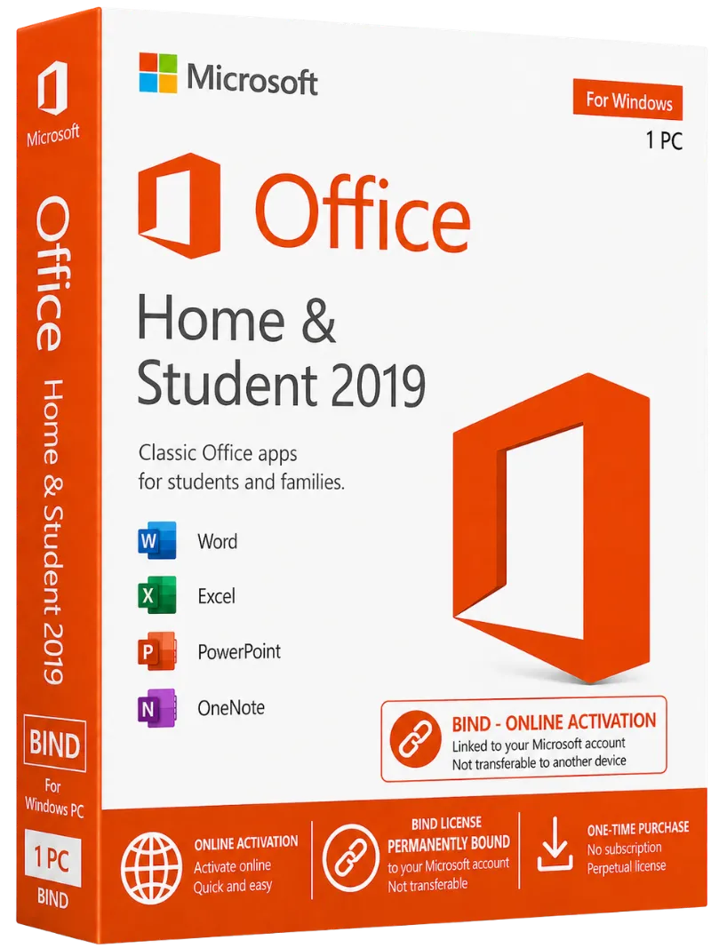Microsoft Office Home And Student 2019 - BIND - Online
