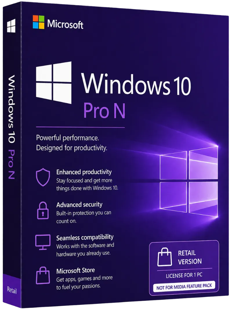Microsoft Windows 10 Pro N Retail