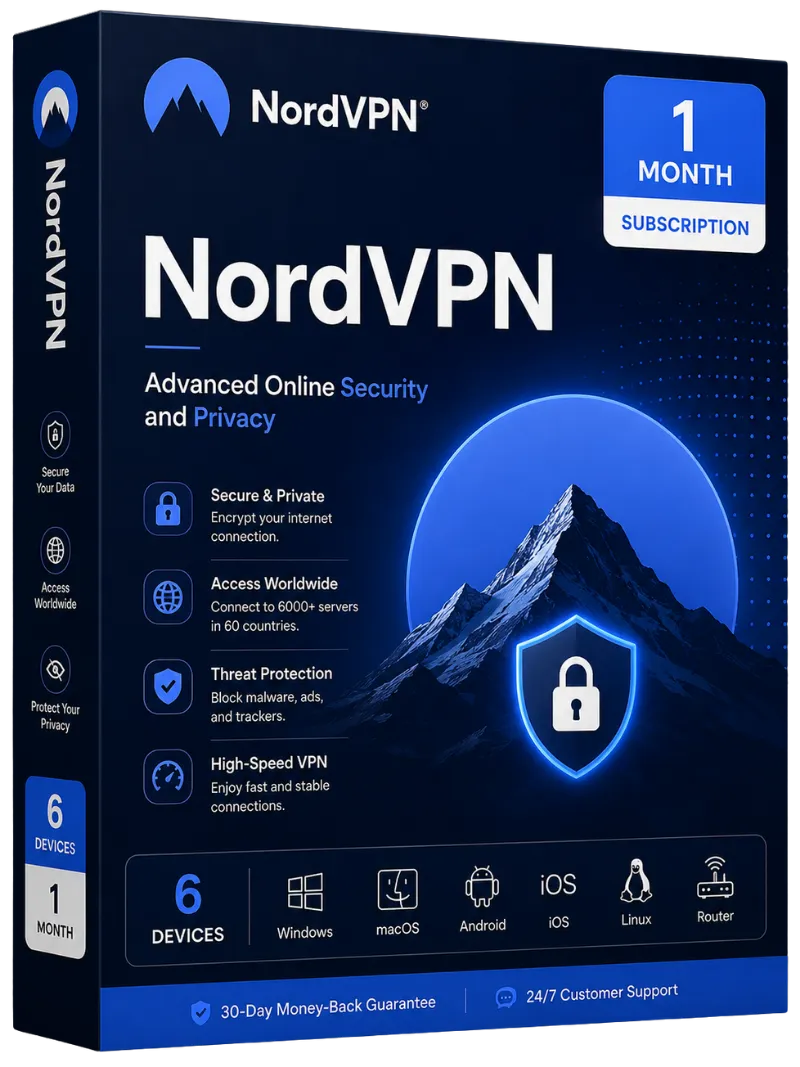 Nord VPN - 6 devices 1 month