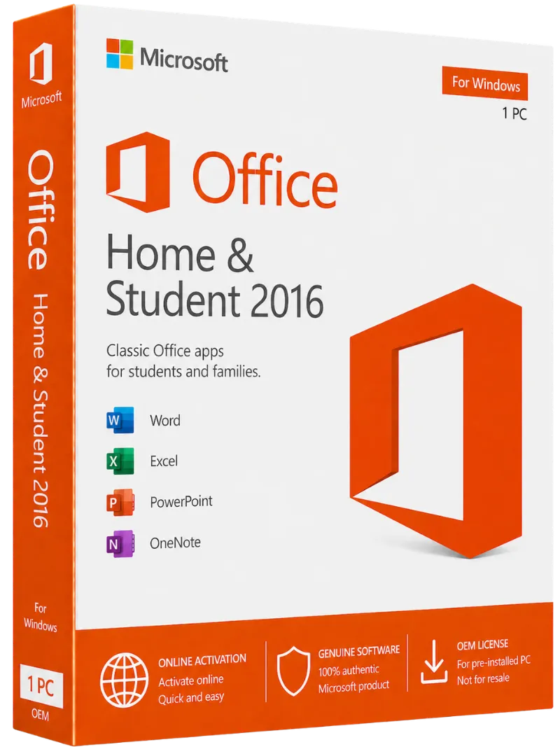Microsoft Office Home and Student 2016 – Online activation