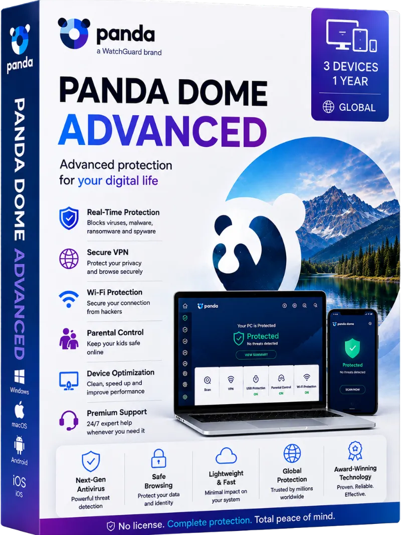 Panda dome Advanced - 3 Devices 1 Year