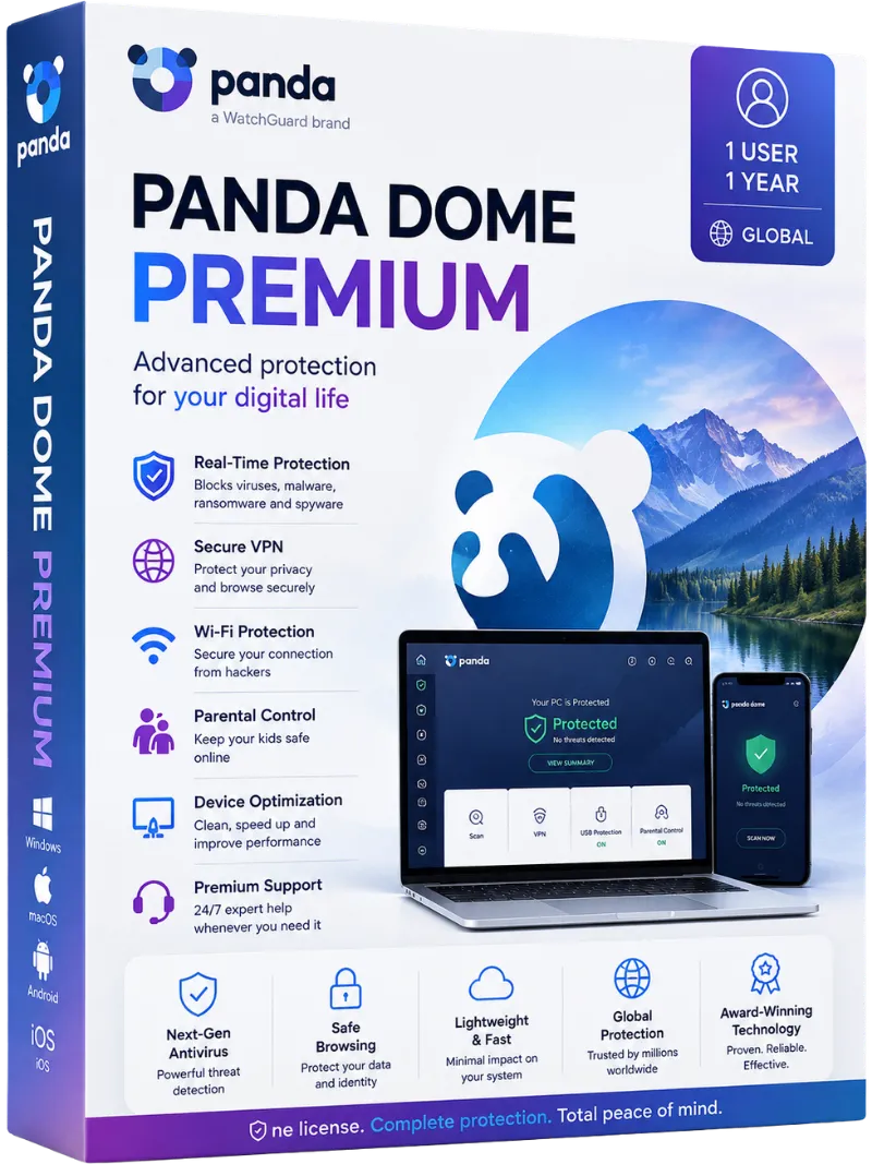 Panda Dome Premium - 1 Users 1 Year, Global